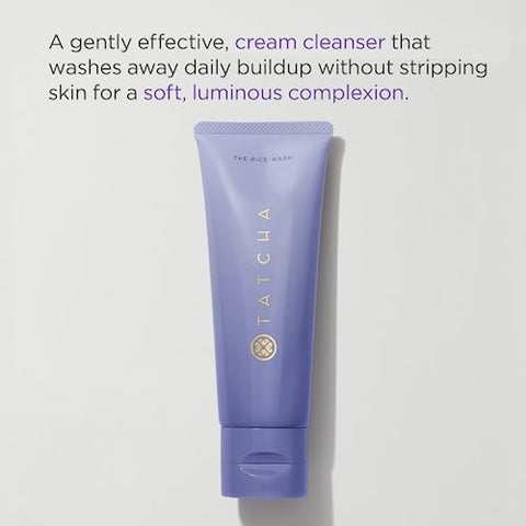 The Rice Wash | Limpeza Facial Creme Suave Remove Acúmulos Sem Ressecar a Pele Para uma Complexão Suave e Luminosa | 120 ml - TATCHA