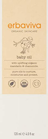 Óleo de Bebê erbaviva, 118 ml – Hidratação suave e natural para a pele delicada do seu bebê