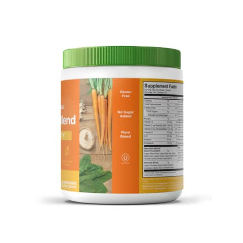 Greens Superfood: Pó de Verdes com Spirulina Orgânica, Chlorella, Beterraba em Pó e Enzimas Digestivas – 100g - Amazing Grass