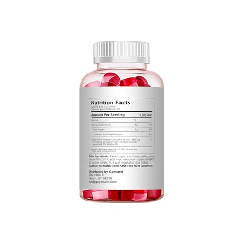 Garsani - Celsium Keto ACV Gummies – Celsium: Gomas de Vinagre de Maçã para Dieta Cetogênica (Unidade, 60 Gomas)