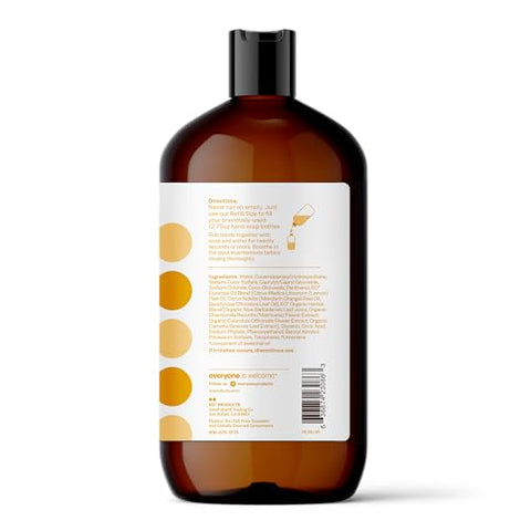 everyone for every body - Recarga de Sabonete Líquido para as Mãos Everyone, 946 ml (Pacote com 2), Limão Meyer e Mandarina, Limpeza à Base de Plantas com Óleos Essenciais Puros
