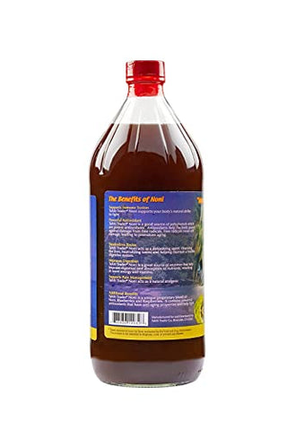 Suco de Noni Puro de Alta Potência Tahiti Trader com Blueberry – Original e Concentrado – 100% Fruta Noni – 500ml