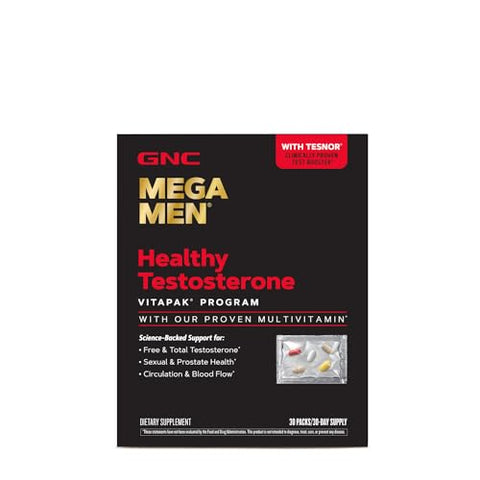 Mega Men Programa Vitapak Testosterona Saudável | 30 Porções - GNC