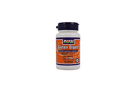 NOW Foods - Now Foods: Suporte Gastrointestinal Digestivo ao Glúten, 60 cápsulas vegetais (2 pacotes)