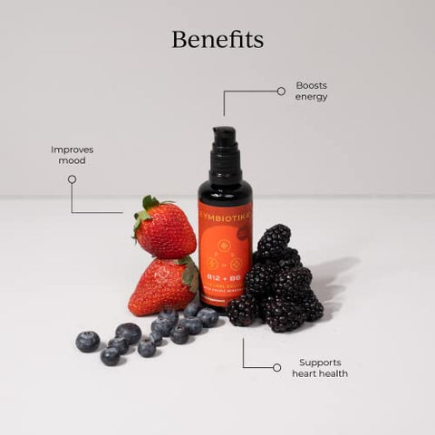 Vitamina B12 Líquida Lipossomal, 1250 mcg, Energia, Produção Celular, Fortalece Cabelos e Pele - CYMBIOTIKA