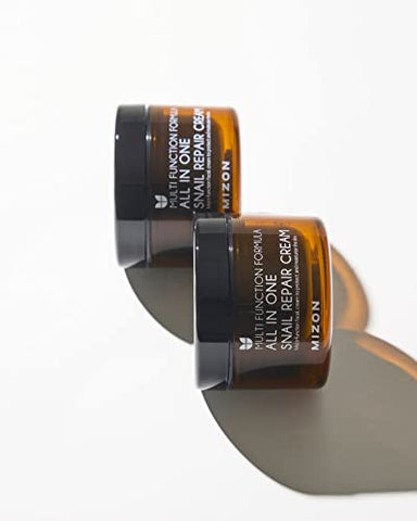 Creme Reparador de Caracol MIZON All In One, Hidratante Facial Dia e Noite com Extrato de Mucina de Caracol, Cuidados Coreanos com a Pele, Antirrugas