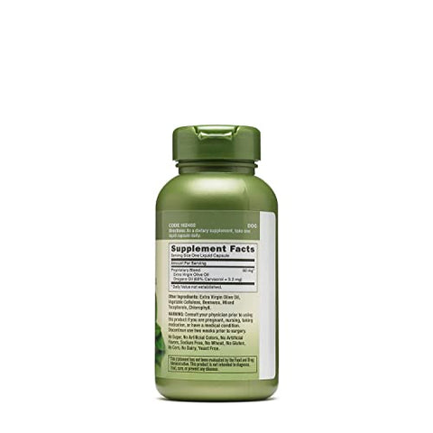 Herbal Plus Óleo de Orégano 60mg | Suporte ao Bem-Estar Geral | 100 Cápsulas - GNC