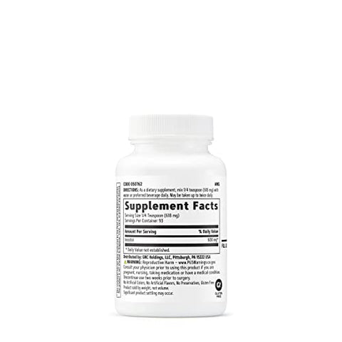 Inositol em Pó 600mg – 2 oz (56g): Benefícios para a Saúde e Bem-Estar - GNC