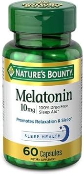 Nature's Bounty - Melatonina 10 mg, 4 Frascos (60 Comprimidos) – Marca do Produto