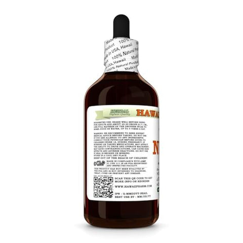 Neem Glicerito de Folha Seca de Neem Orgânico, Extrato Líquido Sem Álcool, Hawaii Pharm, EUA 2×120 ml