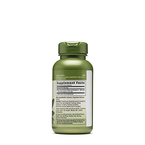 Herbal Plus Folha de Oliveira 500 mg – Benefícios para a Saúde – 60 Cápsulas - GNC