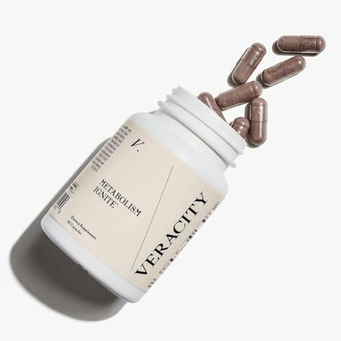 VERACITY SELFCARE - Veracity Ignite – Suplemento Natural de Suporte Metabólico Celular, Regulador Hormonal para Mulheres – Suplemento para Recomposição Corporal – Fórmula 100% Não Medicamentosa