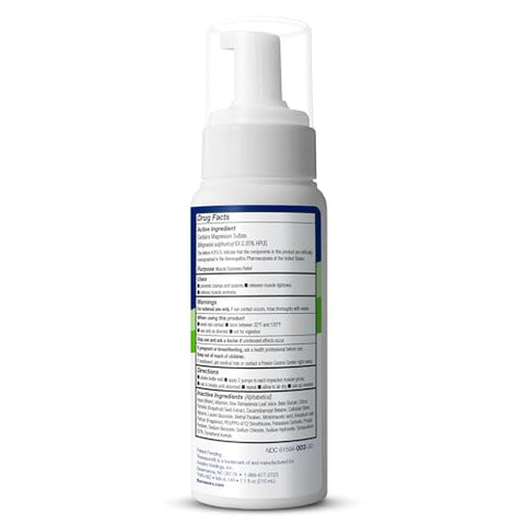 Relief Espuma para Cãibras Musculares Rápida Ação, Dor nas Pernas com Sulfato de Magnésio – 200 ml – 1 Unidade - Theraworx