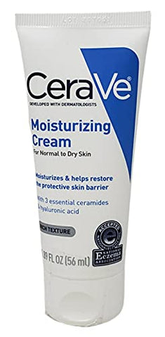 Pacote de Creme Hidratante – Inclui Pote de 19 oz com Bomba e Tamanho de Viagem de 1,89 Ounce – Sem Fragrância – CeraVe Creme Hidratante - CeraVe