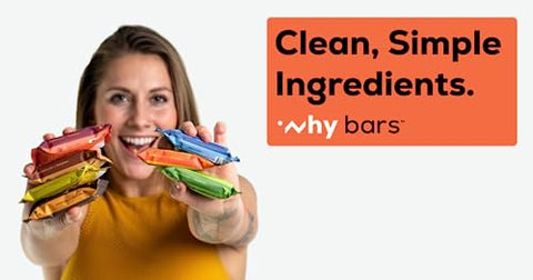 WHY BARS - Barra de Proteína Superfood, Maçã e Amêndoa, 57g (Embalagem com 12 Barras de Proteína) – Sem Glúten, Orgânica, Vegana, Ingredientes Simples