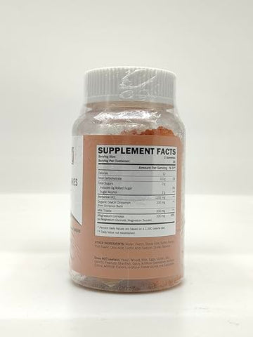GREABBY - Gomas de Berberina 1200mg com Canela do Ceilão, Cardo Mariano, Suplemento de Berberina sem Açúcar, Suporte para a Função Imunológica, 120 Gomas de Pectina para 2 Meses de Fornecimento