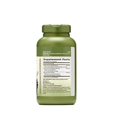 Herbal Plus Triple Ginsa – 200 Cápsulas – Suporte à Vitalidade - GNC