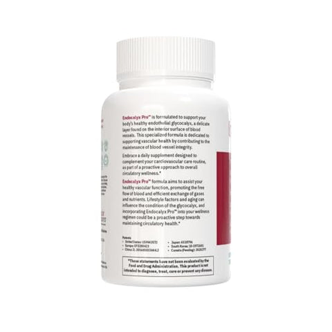 MYBODYRX - Endocalyx Pro Vascular – Fórmula Avançada para Saúde Vascular – 60 cápsulas