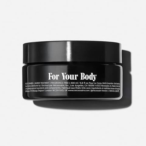 The Body Cream – Tratamento Clínico de Barreira com Manteiga de Karité 5 Ceramidas, 5% Niacinamida 1% Complexo de Ácido Graxo. Ideal para Hidratação Profunda. Não Comedogênico - Nécessaire