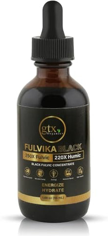 Fulvika - Gotas de Minerais Traços (200 Porções)(Sem Sabor) – 74 Minerais Traços de Humo Puro – Marca: Pure Humic