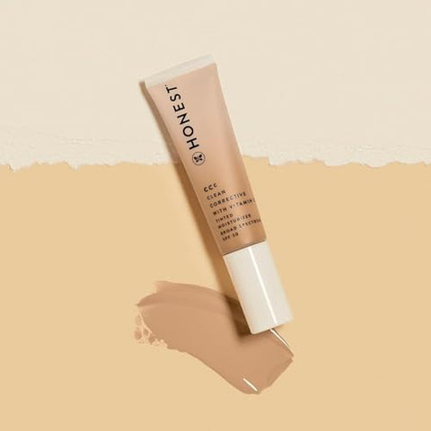 CCC Clean Corrective com Vitamina C Hidratante com Cor | FPS 30 Mineral | Vegano Cruelty Free | Dune Light Medium, 30 ml - Honest Beauty