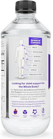 Ácido Hialurônico Suporte Articular (355 ml) Fórmula Avançada – MSM - Hyalogic