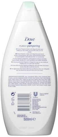 Pistachio Magnolia – Sabonete Líquido Corporal, 500ml Pack com 4, Hidratante - Dove