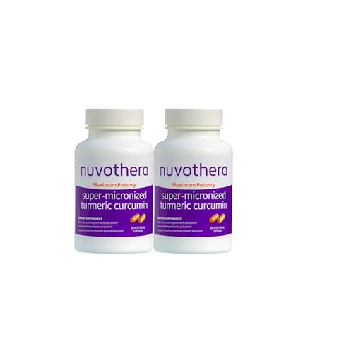 Nuvothera - Cápsulas de Cúrcuma Super Micronizada – Fórmula Avançada para Conforto Digestivo – Alta Absorção, Não-OGM, Vegano – 120 Cápsulas