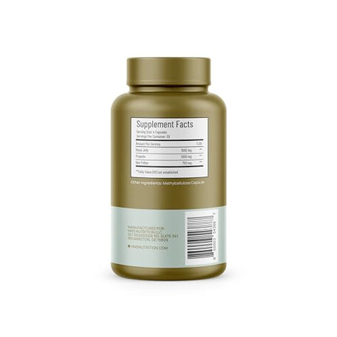 HMS Nutrition - Suplemento Diário Premium de Pólen de Abelha – Inclui Própolis – Marca em Destaque