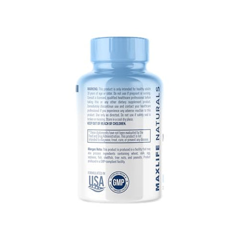 MAXLIFE NATURALS - Neuro NACET – N-Acetil Cisteína Etil Éster – 20x Mais Bioacessível Que NAC 1000mg – Aumento de Glutationa 10x Maior Que Glutationa Lipossomal – Etil Éster de NAC com Glicina – Produto de Alta Qualidade