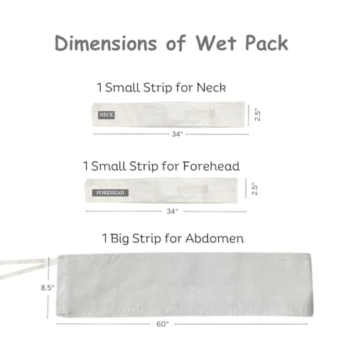 MANUSHYA LIFE - Wet Pack Satvic Lifestyle | Algodão Patti | Desintoxicação Corporal | Alívio da Dor | Bolsa de Pano