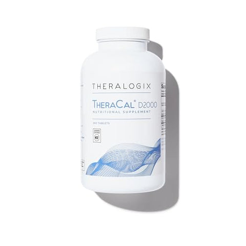 TheraCal D2000 – Suplemento para Suporte à Saúde Óssea com Cálcio, Magnésio, Vitamina D3, Vitamina K2 - Theralogix