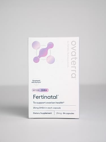 Fertinatal - Suplemento Micronizado de DHEA para Mulheres, Cápsulas Naturais de DHEA 25mg, Suplementos de Fertilidade para Mulheres (84 Cápsulas – Fornecimento de 28 Dias)