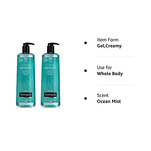 Rainbath Gel de Banho e Chuveiro Reabastecedor, Brisa do Oceano, 473 ml (Pack com 2) - Neutrogena