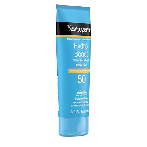 Hydro Boost Protetor Solar Gel Hidratante FPS 50, Resistente à Água – 50g - Neutrogena