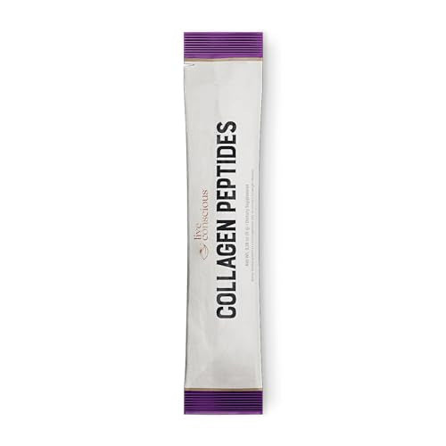 Pó de Peptídeos de Colágeno Live Conscious em Pacotes – Colágeno Hidrolisado em Pó – Cabelo, Pele, Unhas – Embalagem sem Sabor – 100% Natural