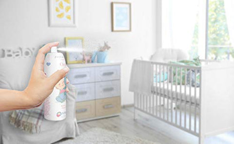 Macrobaby - Air Freshener MacroBaby – Spray para Quarto de Bebê, Fragrância de Talco em Spray, | 198ml (Pack com 2)