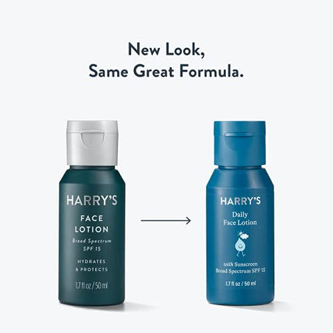 Harry's - Loção Facial Harry – Hidratante Facial com FPS 15, 50 ml (Pacote com 2)