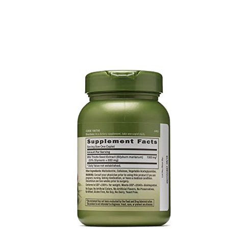 Herbal Plus Cardo Mariano 1300mg | Suporte à Função Saudável do Fígado | Vegetariano | 60 Comprimidos - GNC