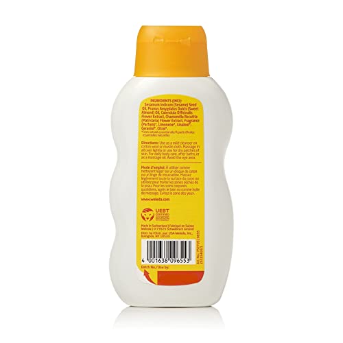 Óleo de Bebê Calêndula Weleda, 200 ml, Cuidado Natural com Calêndula, Amêndoa Doce e Óleos de Gergelim