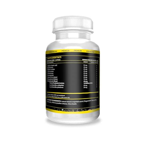 GLP-1 Mega Support – 10 Fatores Avançados de Perda de Peso e Probióticos – Ativador GLP-1 e Suporte ao Metabolismo – Não OGM – Fabricado nos EUA – 60 Cápsulas - ACTIF