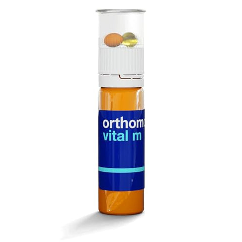 Vital M Vial – Suplemento Vitamínico Masculino 30 Dias com A, B, C, D, E, K, Iodo | Marca Orthomol - Orthomol