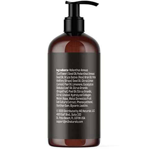 M3 Naturals - Óleo de Massagem Anti Celulite para Terapia de Massagem – Creme de Celulite para Mulheres com Colágeno e Células-Tronco para Firmar a Pele – 240 ml por
