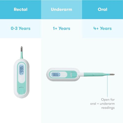 Termômetro Digital 3 em 1 Frida Baby True Temp para Febres: Bebês – Medição Precisa e Conveniente