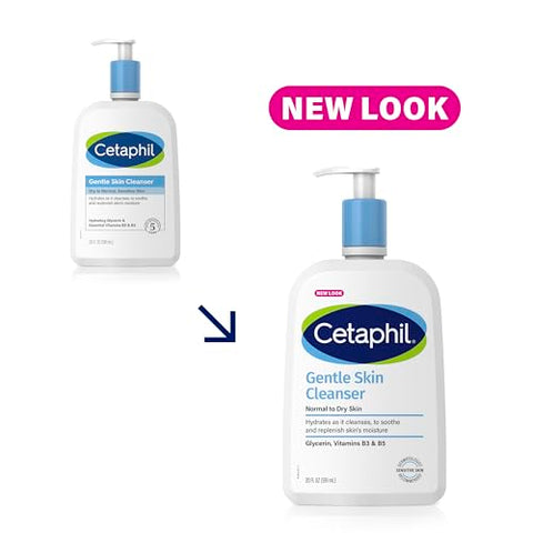 Face Wash: Limpeza Suave e Hidratante para Pele Sensível, 20ml, Sem Fragrância, Sem Sabão e Não Espumante - Cetaphil