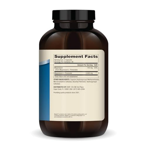 Magnésio Avançado, 90 Porções (270 Cápsulas), Suplemento Alimentar, Magnésio L-Treonato, Não-OGM - Dr. Mercola