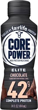 Fairlife Core Power Shakes de Leite com Alto Teor de Proteína, Prontos para Beber (6 Chocolate, 42g) - WESTERNMBY