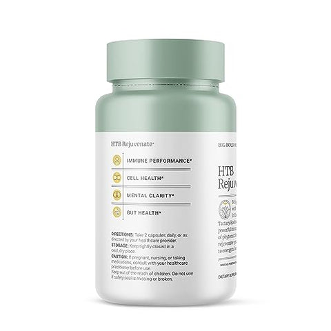 BIG BOLD HEALTH - Big Bold Health HTB Rejuvenate – Suplemento de Suporte à Saúde Imunológica – Suplemento de Trigo Sarraceno do Himalaia para Rejuvenescimento e Suporte Imunológico (120 cápsulas)