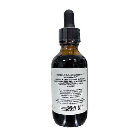 GO Mushrooms - Chaga Tincture – Suplemento de Corpo Frutífero de Cogumelo Extraído em Dual para Apoiar o Sistema Imunológico – Rico em Nutrientes de Chaga