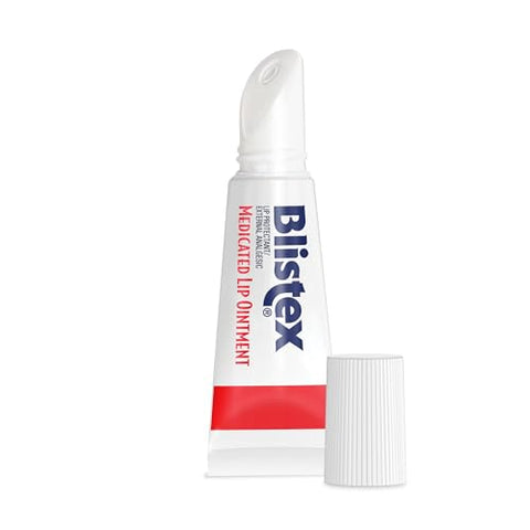 Pomada Labial Medicada, Tubo de 0,21 Onças, Pacote com 12 – Alivia Aftas - Blistex